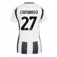 Camisa de Futebol Juventus Andrea Cambiaso #27 Equipamento Principal Mulheres 2024-25 Manga Curta